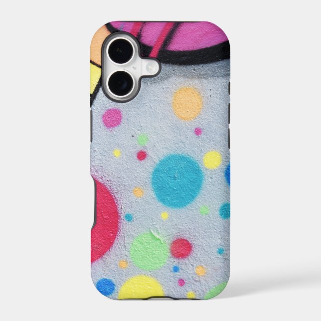 spotty graffiti iphone case (Back)