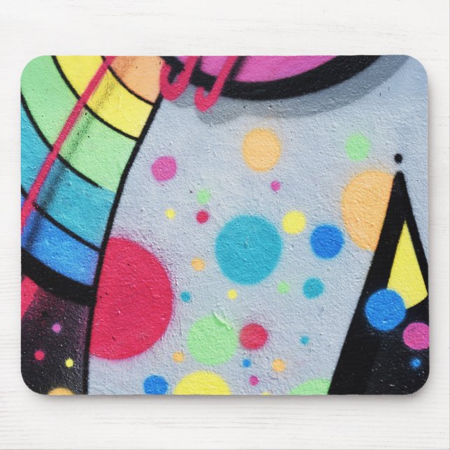 spotty graffiti mouse pad (Front)
