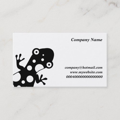 Spotty Lizard Company Name Business Card