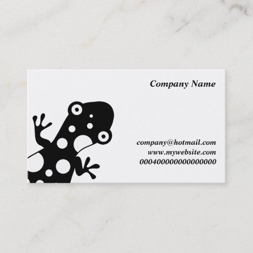 Customizable Spotty Lizard, Company Name, Business Cards