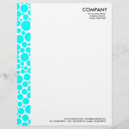 Spotty Margin - Cyan Letterhead