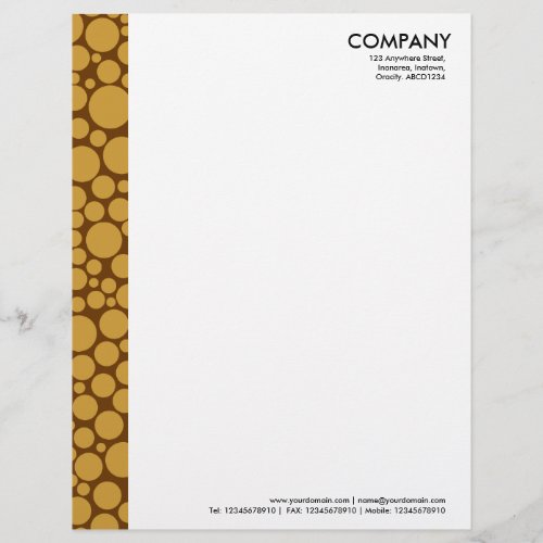 Spotty Margin _ Shades of Brown II Letterhead