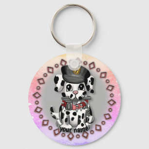Spotty Police Dog keychain