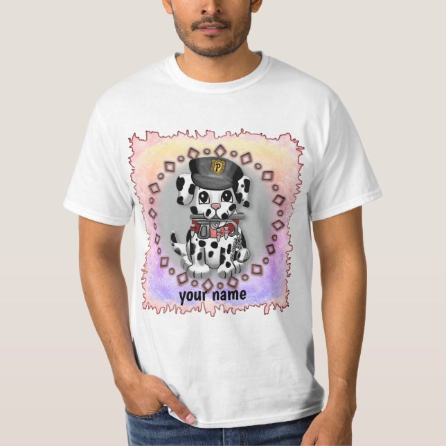 Spotty Police Dog  t-shirt (Front)