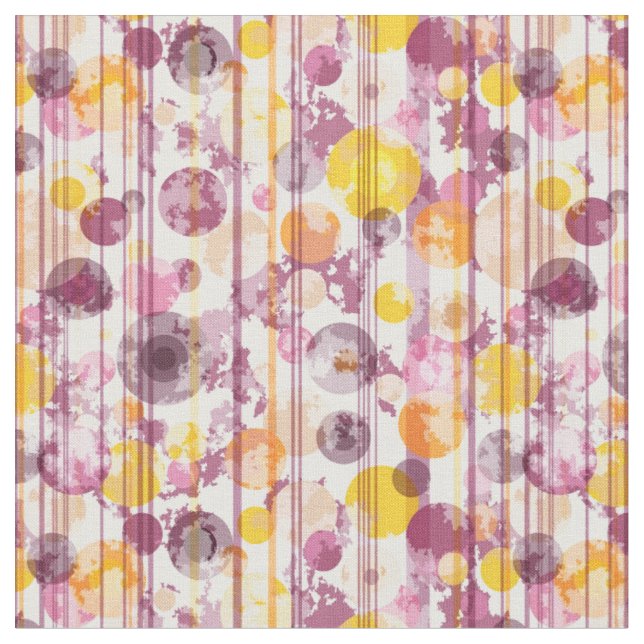 Spotty Striped White Pattern Fabric (Close Up)