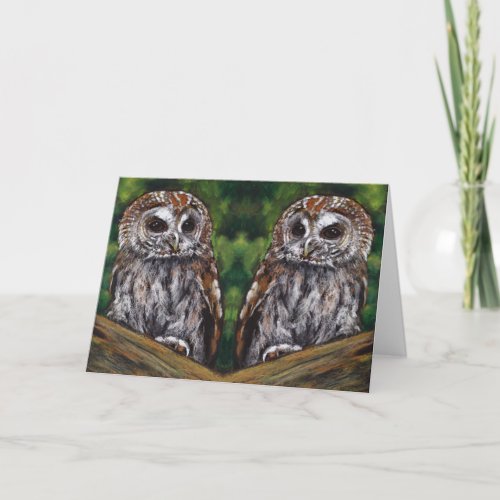 Spouse Anniversary Owls A HOOT Being With You Card
