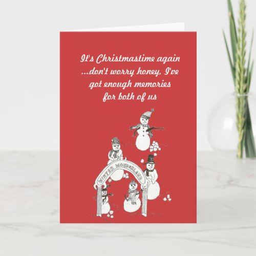 Spouse with Memory Loss Christmas Card