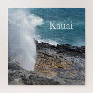 Spouting Horn in Kauai, Hawaii Jigsaw Puzzle