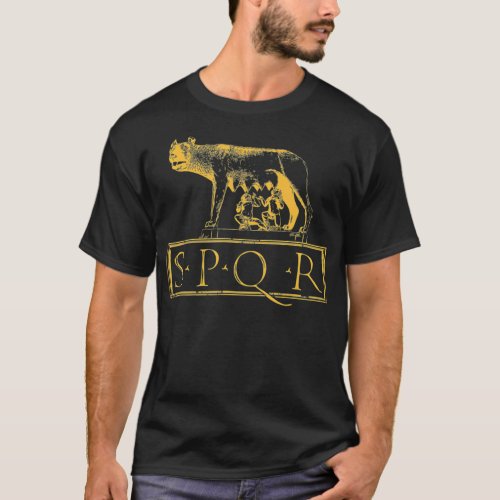 SPQR Ancient Rome Senate Lupa Capitolina  T_Shirt