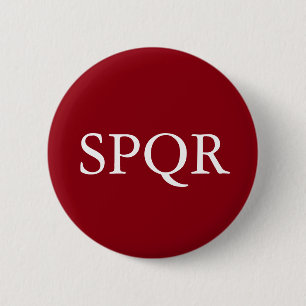 SPQR Badge Pinback Button
