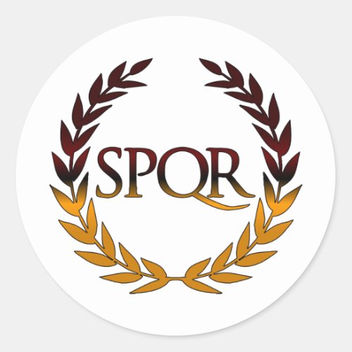 SPQR CLASSIC ROUND STICKER