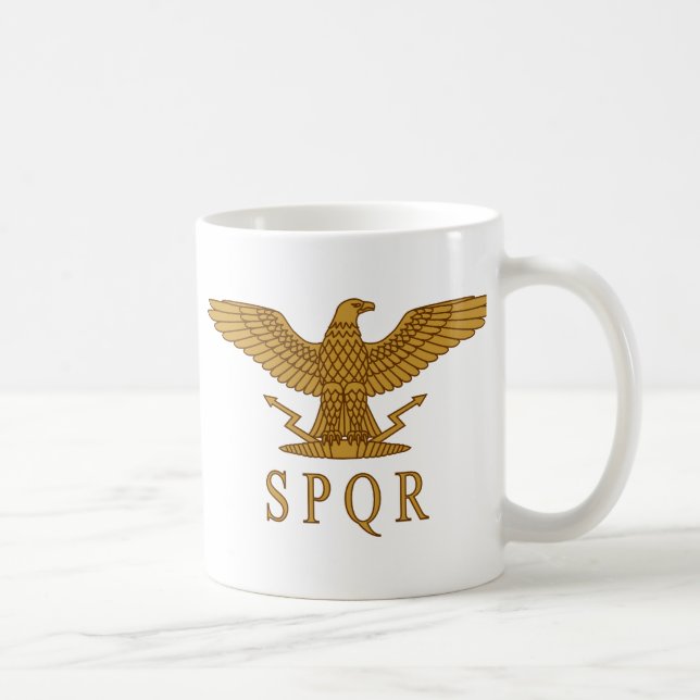 SPQR Eagle Gold Mug (Right)
