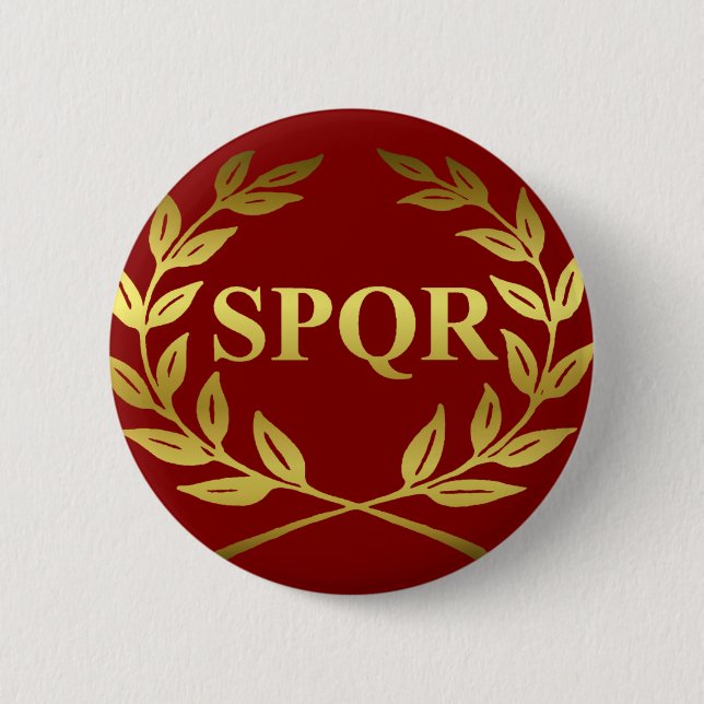 SPQR PINBACK BUTTON (Front)