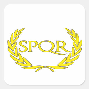 SPQR Roma Square Sticker