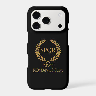 SPQR Roman Emblem – Civis Romanus Sum Laurel Crest iPhone 17 Pro Case