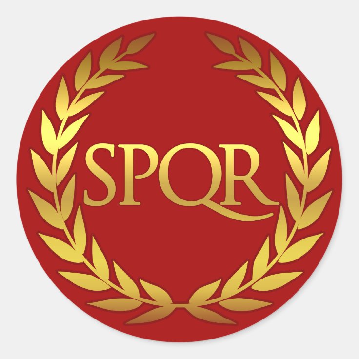 SPQR Roman sticker | Zazzle