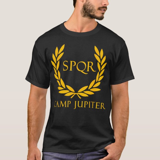 Spqr Senatus Populus Que Romanus Camp Jupiter T-Shirt (Front)