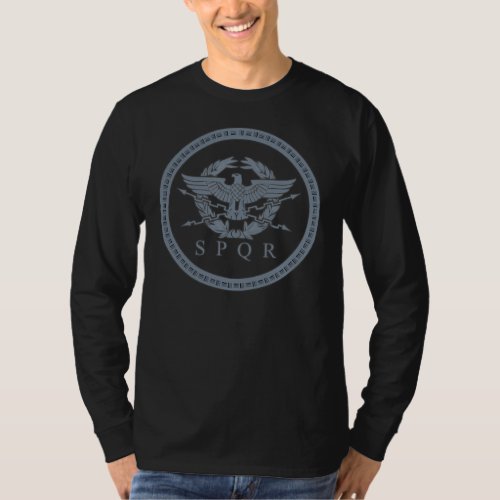 SPQR The Roman Empire Emblem Long Sleeve Shirt