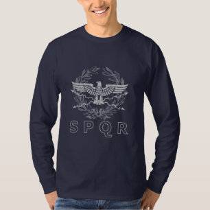 SPQR The Roman Empire Emblem Long Sleeve Shirt