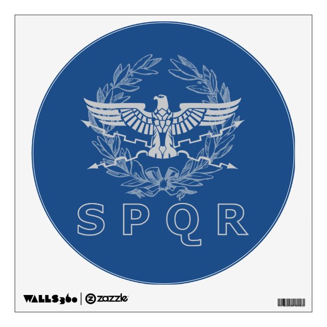 SPQR The Roman Empire Emblem Wall Decal (Front)