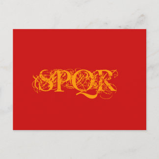 "SPQR Traditional Color Postcard" Postcard