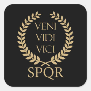 SPQR: Veni, Vidi, Vici Square Sticker