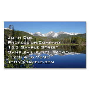 Sprague Lake I at Rocky Mountain National Park Business Card Magnet
