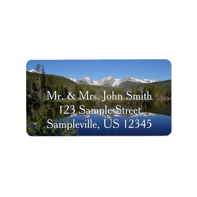 Sprague Lake I at Rocky Mountain National Park Label (Front)