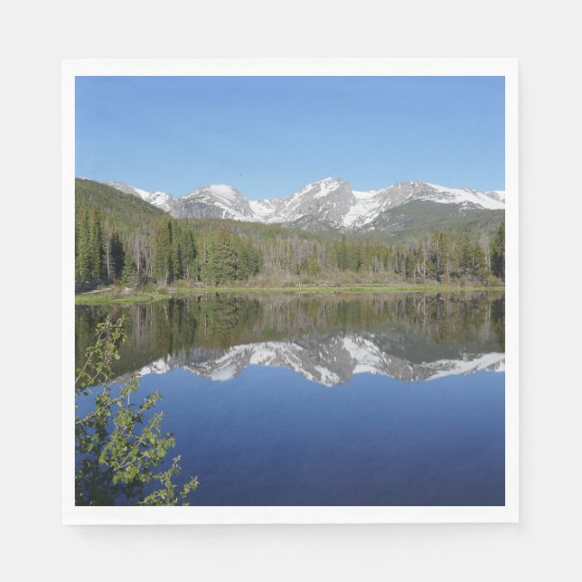 Sprague Lake I at Rocky Mountain National Park Napkins (Front)