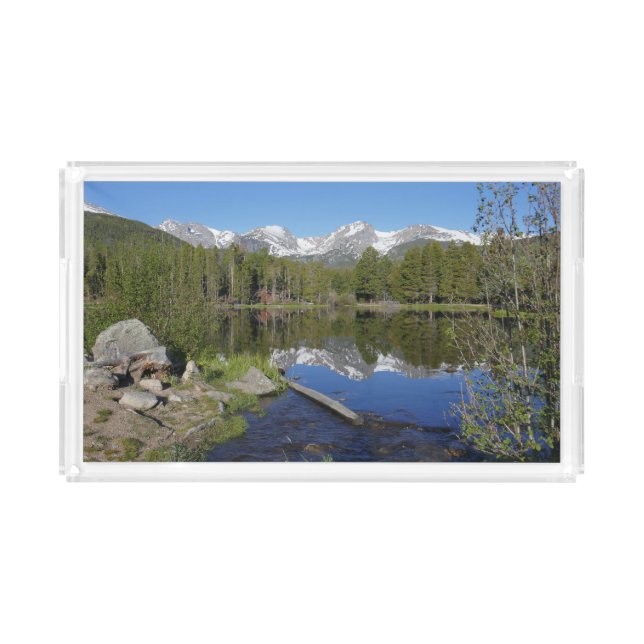 Sprague Lake II at Rocky Mountain National Park Acrylic Tray (Front)