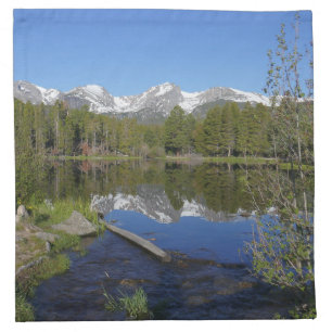 Sprague Lake II at Rocky Mountain National Park Cloth Napkin