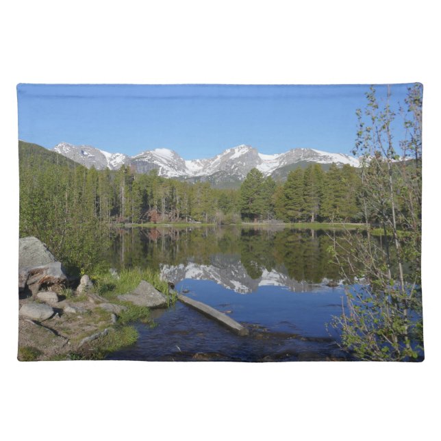 Sprague Lake II at Rocky Mountain National Park Cloth Placemat (Front)