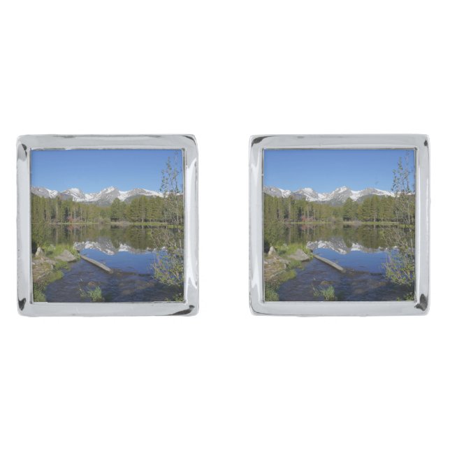 Sprague Lake II at Rocky Mountain National Park Cufflinks (Front)
