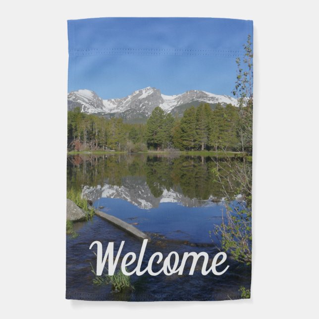Sprague Lake II at Rocky Mountain National Park Garden Flag (Front)