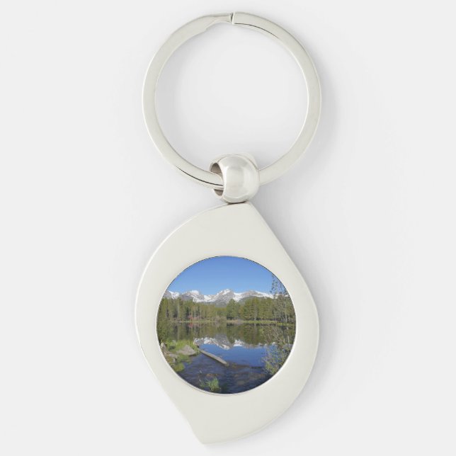 Sprague Lake II at Rocky Mountain National Park Keychain (Front)
