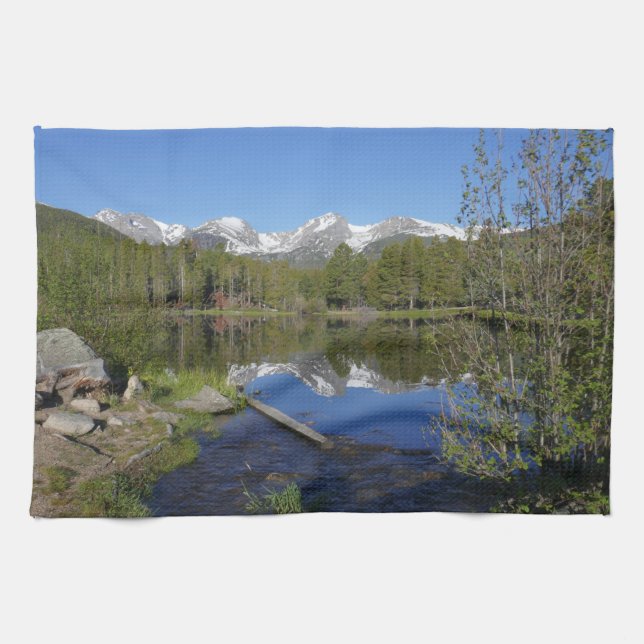 Sprague Lake II at Rocky Mountain National Park Kitchen Towel (Horizontal)