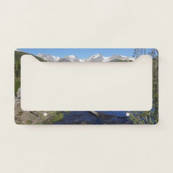 Sprague Lake Ii At Rocky Mountain National Park License Plate Frame by mlewallpapers at Zazzle