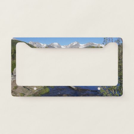 Sprague Lake Ii At Rocky Mountain National Park License Plate Frame