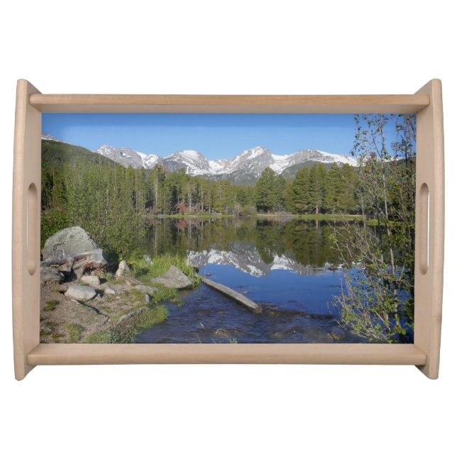 Sprague Lake II at Rocky Mountain National Park Serving Tray (Front)