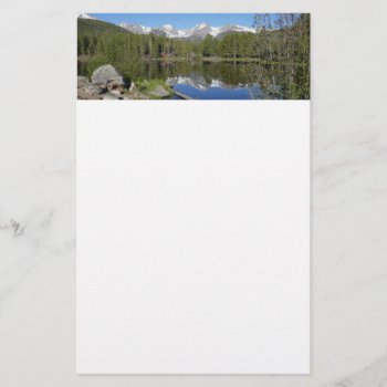 Sprague Lake Ii At Rocky Mountain National Park Stationery by mlewallpapers at Zazzle