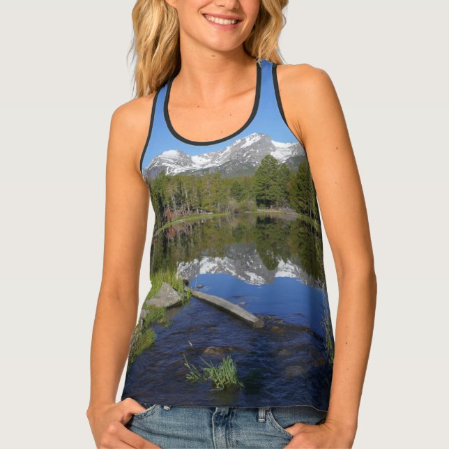 Sprague Lake II at Rocky Mountain National Park Tank Top (Front)