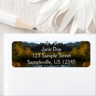 Sprague Lake in Fall Label