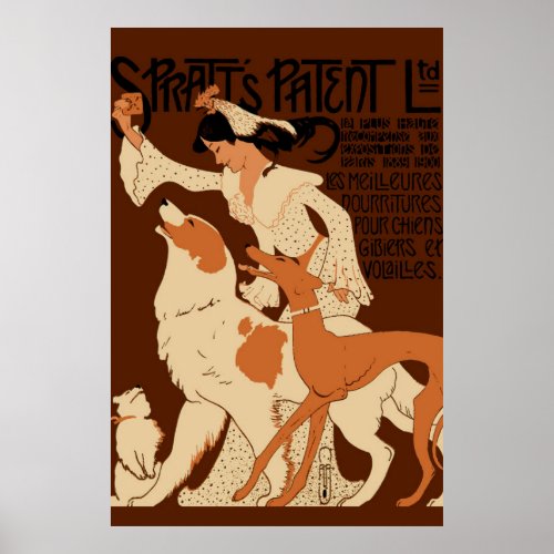 Spratt's patent Dog Biscuits Poster