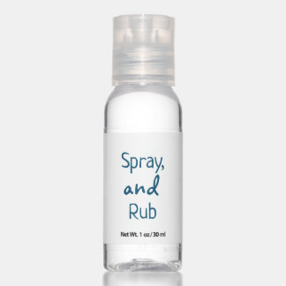 Spray and Rub Hand Sanitizer