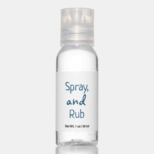 Spray and Rub Hand Sanitizer