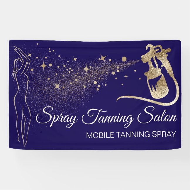 Spray Body Tan Navy Black Bronze Banner