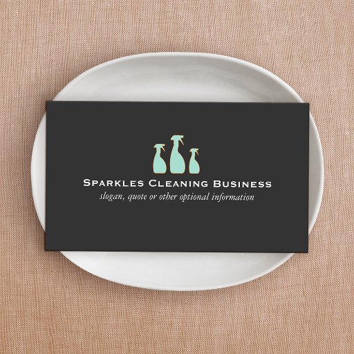 Customizable Elegant Cleaning Business Business Cards