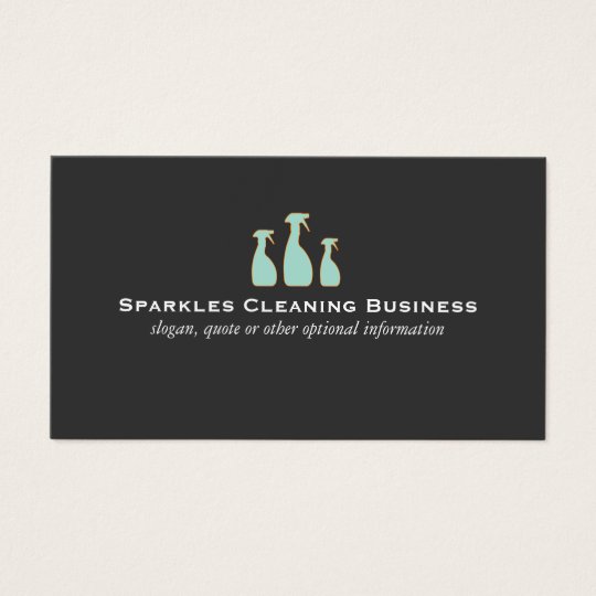 Spray Bottle Home Cleaning Service Business Card