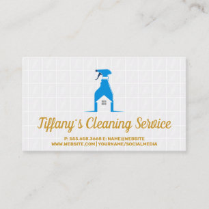 Spray Bottle Icon   Bath Tiles Business Card