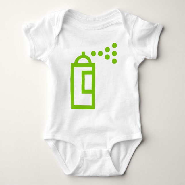 Spray Can Icon Baby Bodysuit (Front)